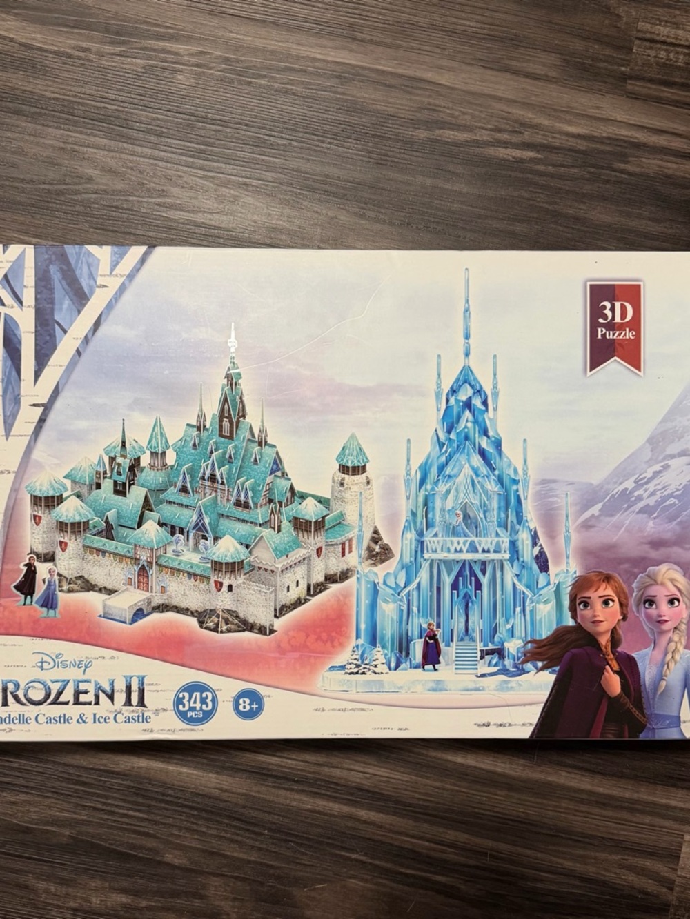 Brand New Disney Frozen II Arendelle & Ice Castle 3D Puzzle in Teal and Blue
